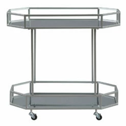 Ashley Furniture Kadinburg - Silver Finish - Bar Cart