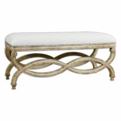 Uttermost Karline Natural Linen Bench Benches