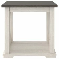 Brand new 😍 Ashley Furniture Dorrinson - White / Black / Gray - Square End Table Tables 🔥 12 Ashley Furniture Dorrinson - White / Black / Gray - Square End Table Tables