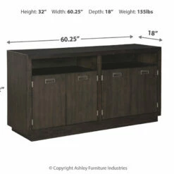 Ashley Furniture Hyndell - Dark Brown - Dining Room Server