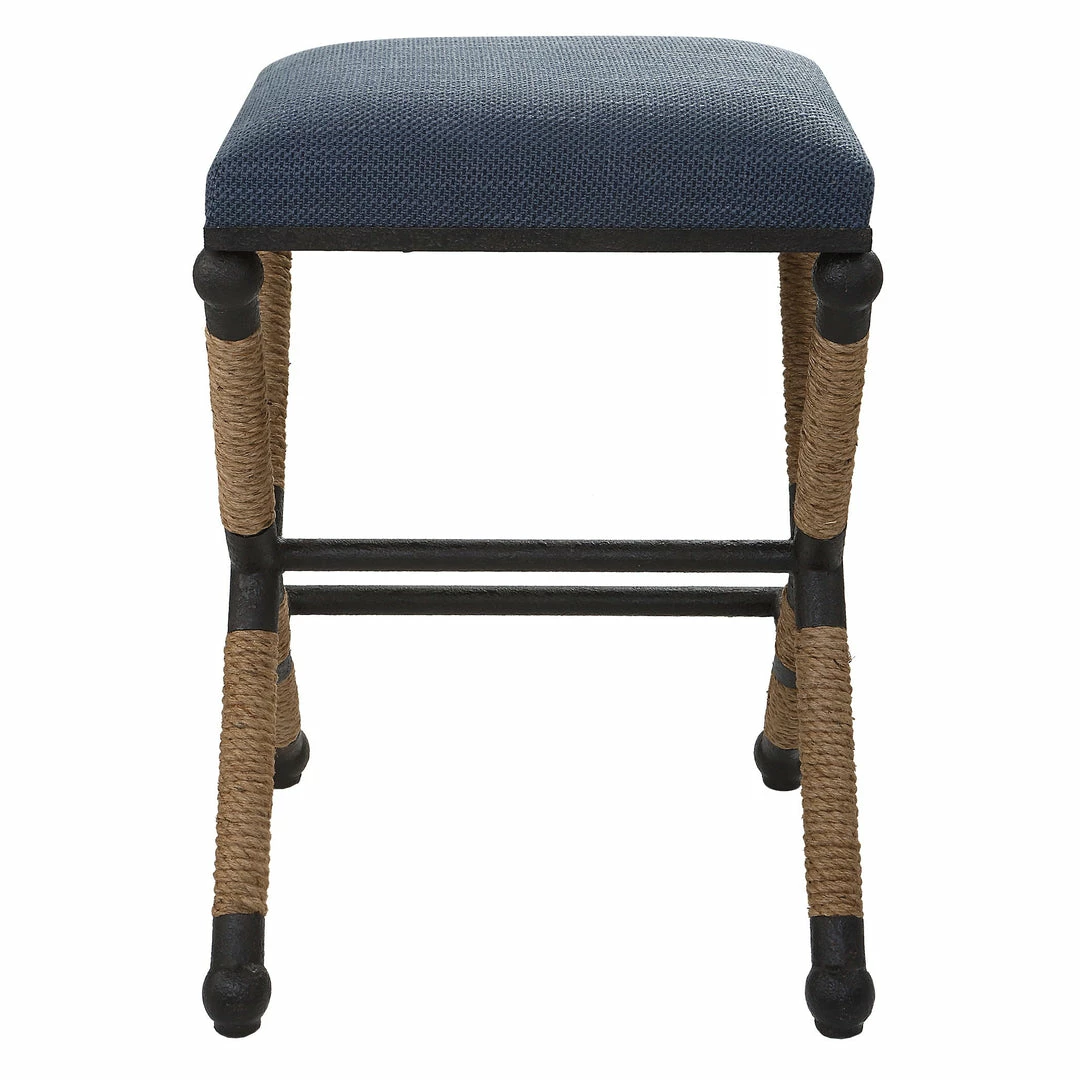 Cheap 🎁 Stools Uttermost Firth Rustic Navy Counter Stool ⭐ 4 Stools Uttermost Firth Rustic Navy Counter Stool