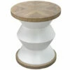 Uttermost Spool Geometric Side Table Tables