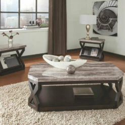 Ashley Furniture Radilyn - Grayish Brown - Occasional Table Set (3/cn) Tables