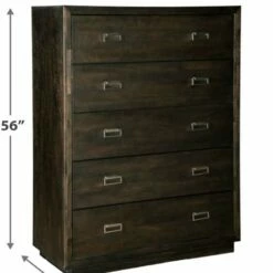 Signature Design By Ashley® Bedroom Sets Hyndell - Dark Ultimate Best In Class Dresser, Mirror, Upholstered Panel Bed With Bench Footboard