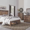 Millennium® By Ashley Royard - Warm Ultimate Best In Class Dresser, Mirror, Panel Bed With 2 Storage Drawers Bedroom Sets
