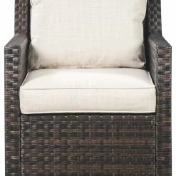 Ashley Furniture Easy - Dark Brown/beige - Lounge Chair W/cushion (1/cn)