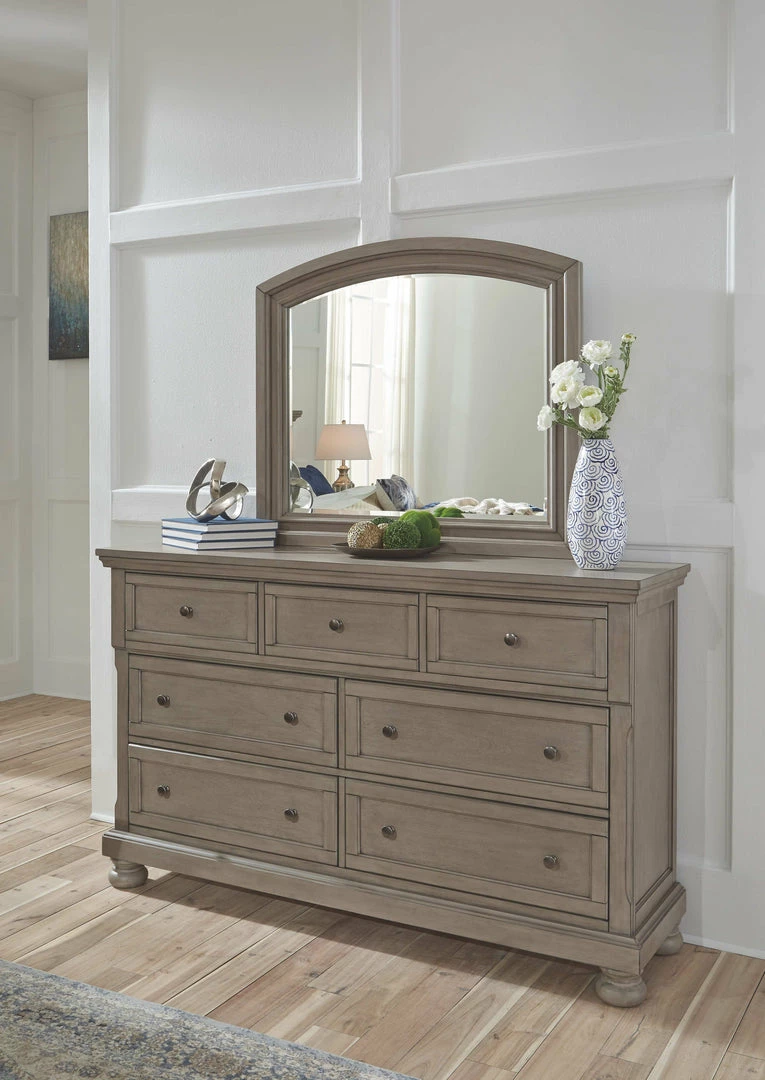 Discount 😍 Signature Design By Ashley® Lettner - Light Gray - 👗 Dresser, Mirror, Sleigh Bed With 2 Storage Drawers Bedroom Sets 🛒 10 Signature Design By Ashley® Lettner - Light Gray - Dresser, Mirror, Sleigh Bed With 2 Storage Drawers Bedroom Sets