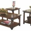 Ashley Furniture Murphy - Medium Brown - Occasional Table Set (3/cn)