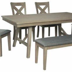 Ashley Furniture Tables Aldwin - Dark Gray - Rectangular Dining Room Table
