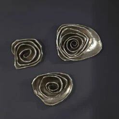 Budget 💯 Accessories Uttermost Amalie Metal Spiral Wall Decor, S/3 ✔️ 9 Accessories Uttermost Amalie Metal Spiral Wall Decor, S/3