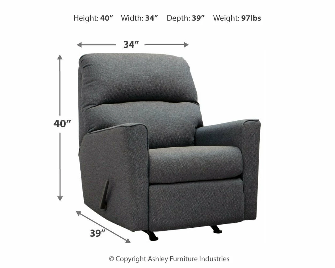 Best reviews of ๐ Ashley Furniture Kiessel - Steel - Rocker Recliner ๐ 5 Ashley Furniture Kiessel - Steel - Rocker Recliner