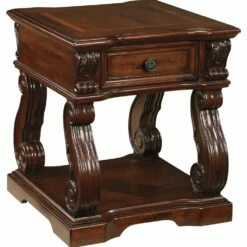 Ashley Furniture Alymere - Rustic Brown - Square End Table Tables