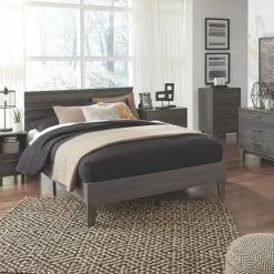 Signature Design By Ashley® Brymont - Dark Gray - Full Panel Platform Bed Beds