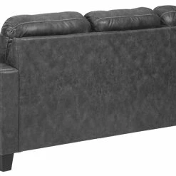 Ashley Furniture Sofas Venaldi - Gunmetal - Sofa Chaise Queen Sleeper