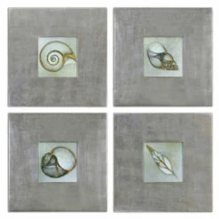 Accessories Uttermost Neptunes Garden Framed Art Set/4