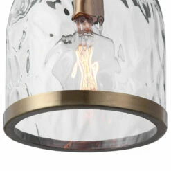 Accessories Uttermost Crossley 1 Light Glass Mini Pendant