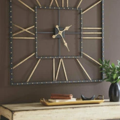 Ashley Furniture Thames - Black/gold Finish - Wall Clock Accessories