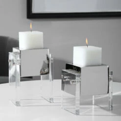 Table Decor Uttermost Sutton Square Candleholders, S/2