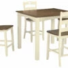 Ashley Furniture Woodanville - Light Brown - Square Counter Tbl Set (5/cn) Dining Room Sets