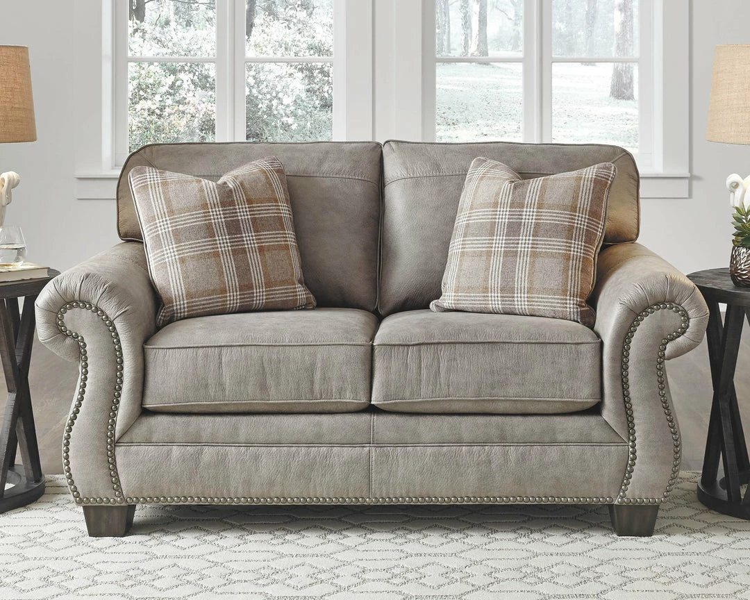 Best Pirce 🧨 Ashley Furniture Olsberg - Steel - Loveseat Loveseats 😉 6 Ashley Furniture Olsberg - Steel - Loveseat Loveseats