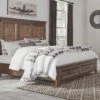 Millennium® By Ashley Royard - Warm Ultimate Best In Class Panel Bed With 2 Storage Drawers Beds