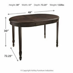 Wholesale 💯 Ashley Furniture Adinton - Reddish Brown - Oval Dining Room Ext Table Tables 🔥 18 Ashley Furniture Adinton - Reddish Brown - Oval Dining Room Ext Table Tables