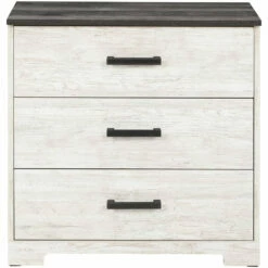 Ashley Furniture Shawburn - Attractive/Charcoal Gray - Three Drawer Chest Chests