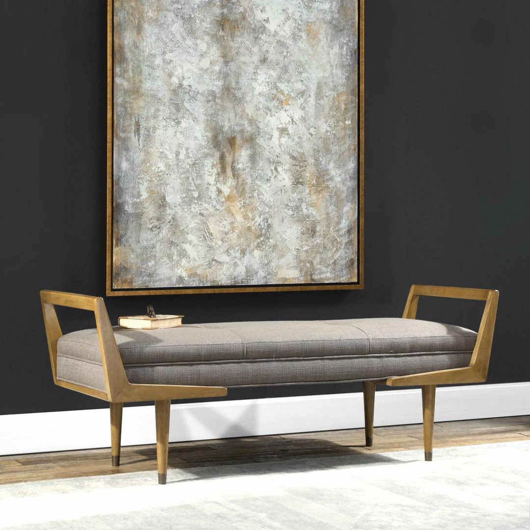 Wholesale 👏 Uttermost Waylon Mid-Century Modern Bench ✨ 8 Uttermost Waylon Mid-Century Modern Bench