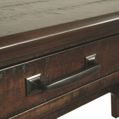 Ashley Furniture Baldridge - Rustic Brown - Home Office Large Leg Desk Desks