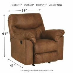 Ashley Furniture Boxberg - Double Stuffed Armrests - Rocker Recliners Reclining Furniture