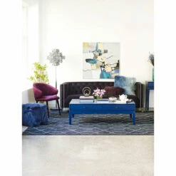 Moe's Home Collection Lamb Fur Pillow Blue Accessories